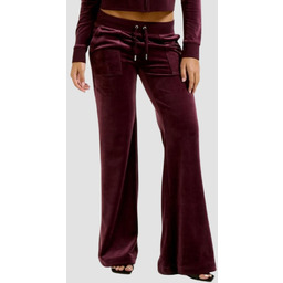 JUICY COUTURE Śliwkowe spodnie dresowe damskie Layla Low