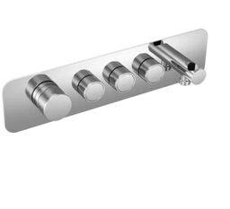 Bateria 3 funkcje 40x10 cm prysznicowo-wannowa podtynkowa chrom,