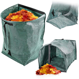 Składany kosz ogrodowy Montbard 200L zielony