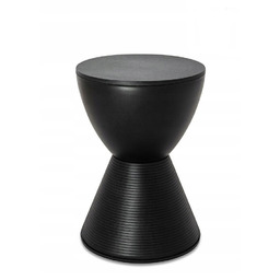 Modesto stołek tamburo czarny polipropylen