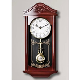 Klasyczny Zegar Regulator Burgundy cichy 60cm