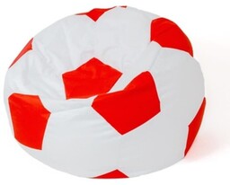 Go Gift Pufa worek sako PIŁKA biały-czerwony XL
