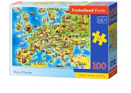 Castorland Puzzle 100 Map of Europe CASTOR