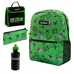 Plecak Szkolny Dla Chłopca 14L Astrabag MINECRAFT ZESTAW