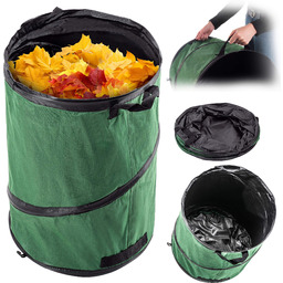 Składany kosz ogrodowy Vermenton 120L zielony