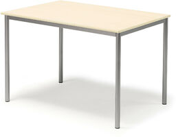 Stół BORÅS, 1200x800x760 mm, brzoza laminat, szary aluminium