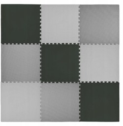 Mata Piankowa Humbi Puzzle Piankowe Wodoodporne Szaro-czarna 180X180