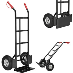 WÓZEK TRANSPORTOWY MAGAZYNOWY NA PRZEPROWADZKI SKŁADANY POMPOWANE KOŁA