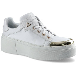 Białe Sneakersy Carinii Modne Buty Damskie Półbuty