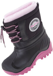 Śniegowce dziecięce gumowce RenBut Muflon (29-36) czarne róż,