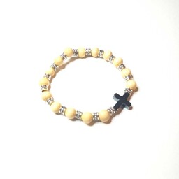 Bransoletka -Drewno i charms