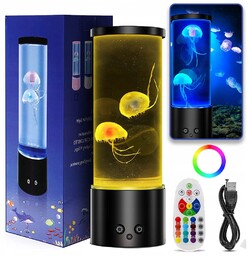 Duża Lampka Lawa Lampa Lava Z Meduzami Lampa