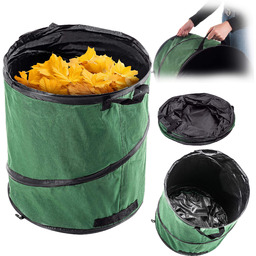 Składany kosz ogrodowy Vermenton 90L zielony