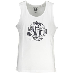 GIAN MARCO VENTURI MĘSKI BIAŁY TANK TOP