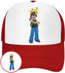 CZAPKA Z DASZKIEM POKEMON PIKACHU DLA DZIECI SIATKA