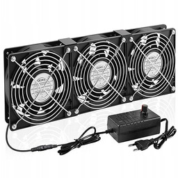 Wentylator Chłodzący 3x120 MM 12V Przepływ Powietrza