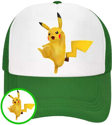 CZAPKA Z DASZKIEM POKEMON PIKACHU DLA DZIECI SIATKA