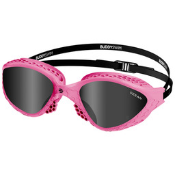 BUDDYSWIM Okulary do pływania OZEAN pink-black/smoke
