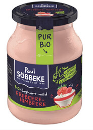 Sobbeke Jogurt truskawka malina kremowy 500 g (EKO)