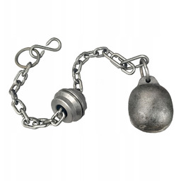 Komplet kominiarski 2,5 kg kula łańcuch zacisk