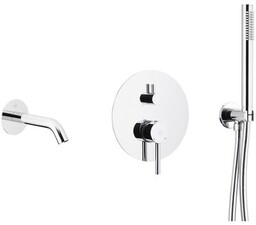 KFA ARMATURA Zestaw wannowy podtynkowy Moza 5039-401-00 Chrom