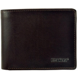 BARTEX 1096M-ID skórzany portfel męski brąz RFID Travel