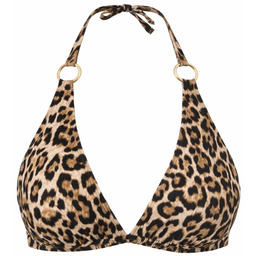 MICHAEL KORS GÓRA OD BIKINI W PANTERKĘ BRĄZOWA