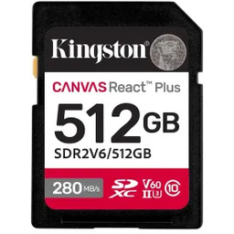 Kingston Canvas React Plus SDXC 512GB Karta pamięci