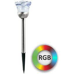Polux Solarna lampa wtykana ROSE 312198 RGB dekoracyjna