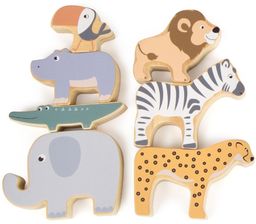 Układanka Safari drewniane figurki zwierząt 11704-Small Foot, zabawki