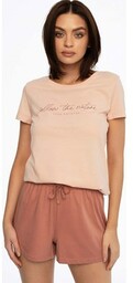 Esotiq bawełniana piżama damska Dreamer 41251-30X, Kolor różowy,