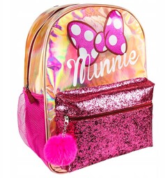 Brokatowy Plecak Szkolny Myszka Minnie Mouse