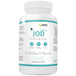 WISH PHARMACEUTICAL Jodek Potasu 400mcg suplement diety 180