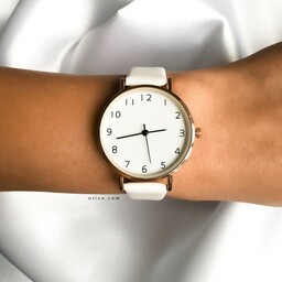 Zegarek damski biały Langon minimalistyczny z cyframi