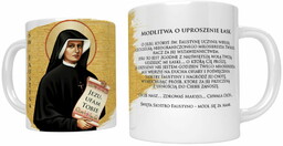 Kubek religijny ze świętą Faustyną