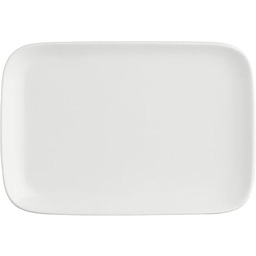 LA PORCELLANA BIAŁY Zestaw 4 Prostokątny talerz 30x22x2,1