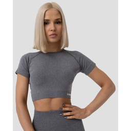 GymBeam Damski Crop Top FLO Grey