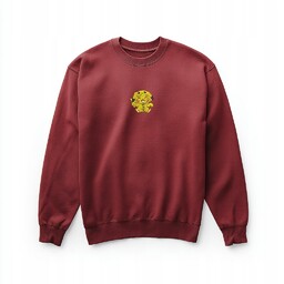 Bluza bordowa z haftem Pikachu uroczy styl anime