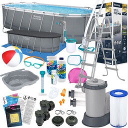 Basen Bestway 549x274x122 Ogrodowy Stelażowy 56710 21w1