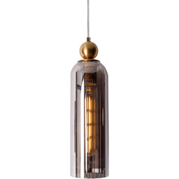 Zwisowa lampa loftowa Campanila P0511 Maxlight szklana mosiądz