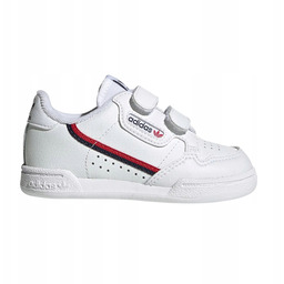 Dziecięce buty sportowe białe na rzepy Adidas Continental