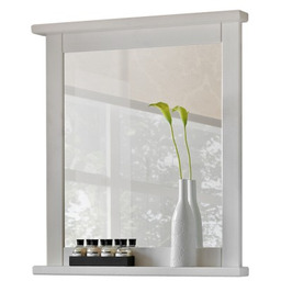 Lustro łazienkowe w ramie 70x80 cm białe
