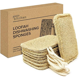 Joejis Naturalna gąbka do mycia naczyń, zestaw 8