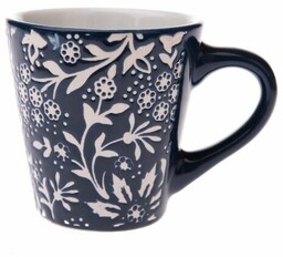 Kubek ceramiczny Biały kwiat, 80 ml
