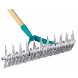 Ręczny Aerator wertykulator grabie do trawy ocynk