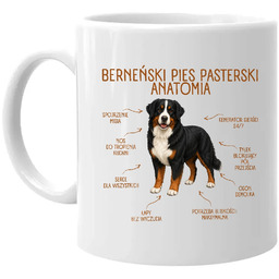 Anatomia Berneńskiego Psa Pasterskiego - kubek na prezent