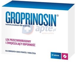 Groprinosin 500mg x20 tabletek