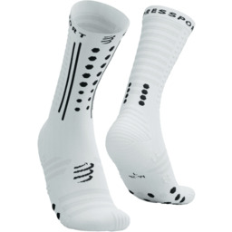 COMPRESSPORT Skarpetki rowerowe AERO SOCKS 2.0 white/black