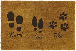 Wycieraczka kokosowa "BUTY + IMIĘ"