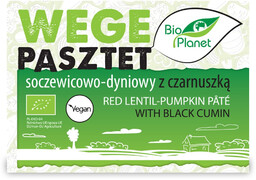 Bio Planet Pasztet wegański soczewicowo dyniowy z czarnuszką